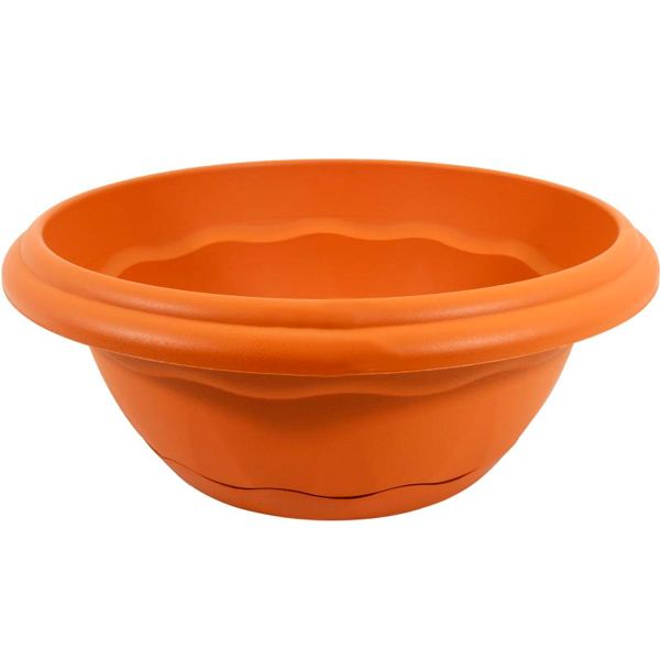 Горщик пластиковий Plastiken Terra Centro круглий 4,4л теракот (7680) 