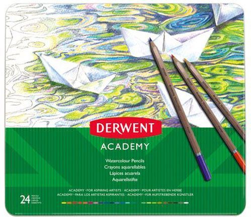 Олівці акварельні Academy Watercolour 24 кольори Derwent