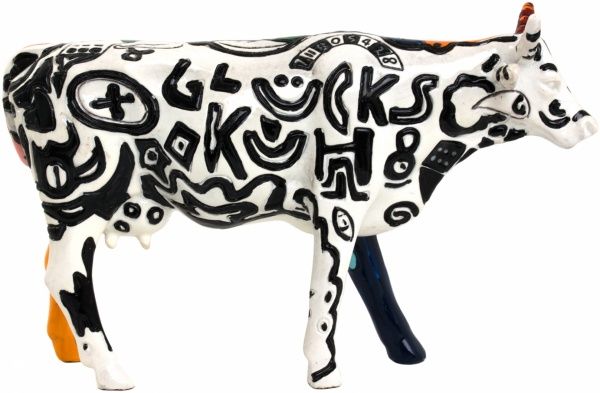 Фигурка Цветная корова 919-1002