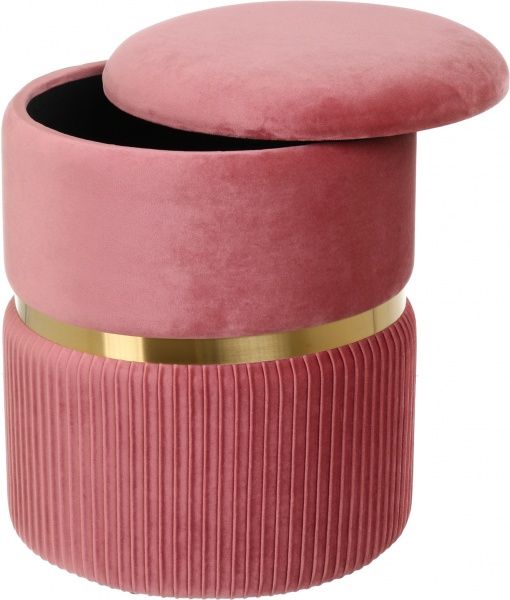 Сундук-пуф Bernard 31,5х31,5х38 см роуз голд 
