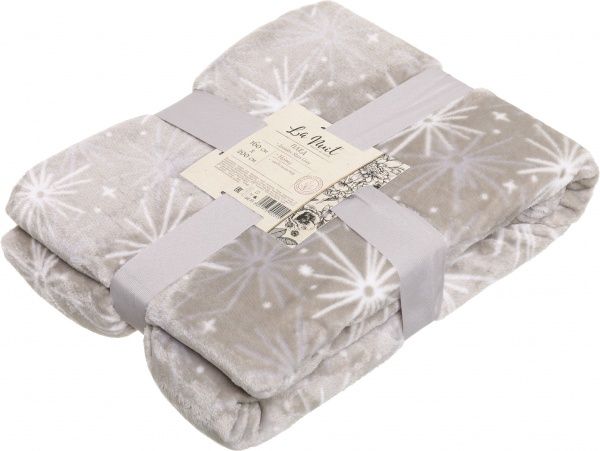 Плед Flannel Stars 160x200 см серый La Nuit 