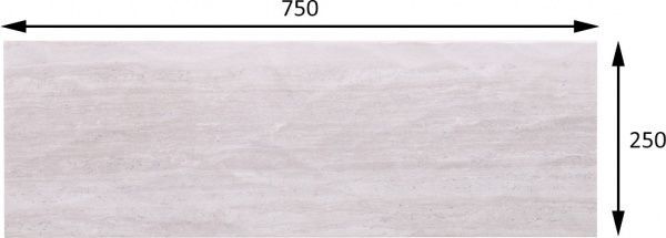Плитка Allore Group Travertine Silver W M/STRL NR Satin 25x75 