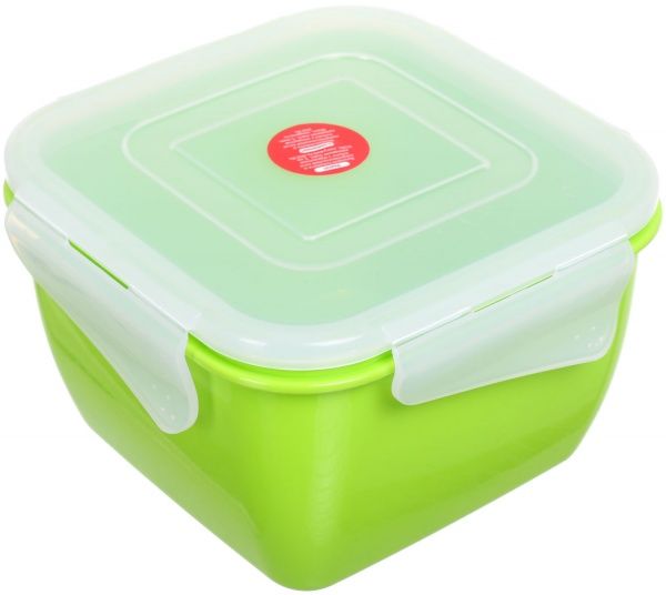 Контейнер Фієста 900 мл квадратний оливковий Алеана