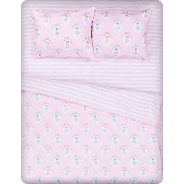 Комплект постельного белья Princess 2 розовый с белым 