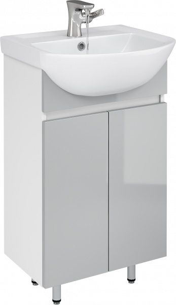 Тумба підлогова Грейд Агата 50 сіра під умивальник Colombo Проксі 50