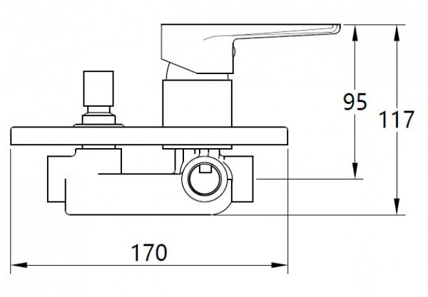 Смеситель для ванны Mixxen THOMAS хром вмонт. MXTA0672