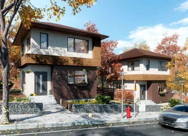 Угол наружный VOX Solid Sandstone Dark Brown 0,42 м 