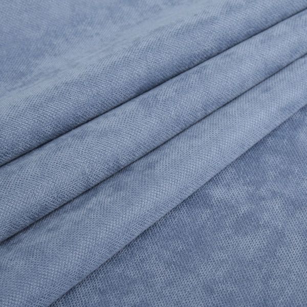 Ткань портьерная Канвас голубой камень 290см 