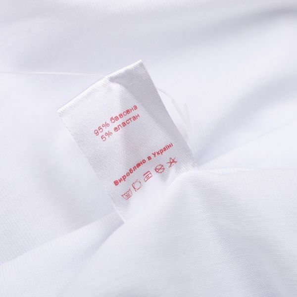 Футболка детская Роксана Амур №01/16908 р.122 белый с принтом 