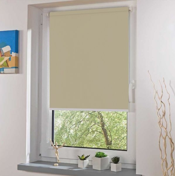 Ролета мини Rollotex струна RIMINI ICE 96x150 см бежевая 