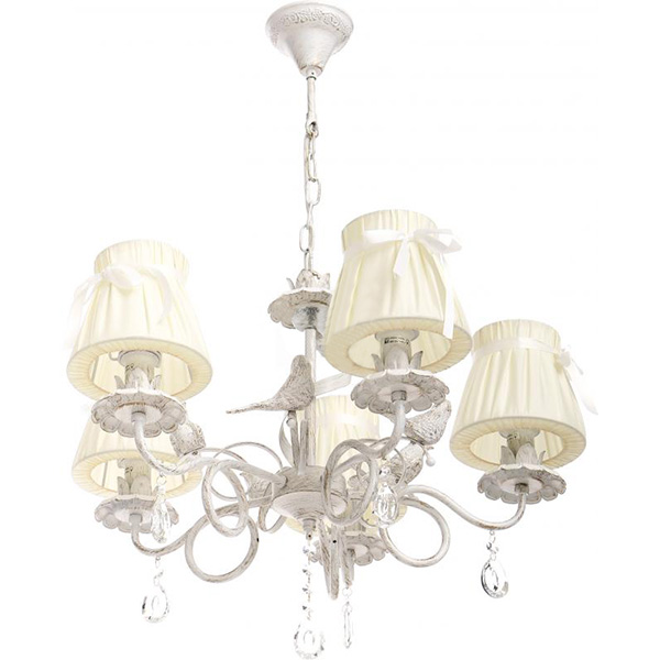 Люстра подвесная Accento lighting Roma 5xE14 белый ALHu-HKP31615A/5 