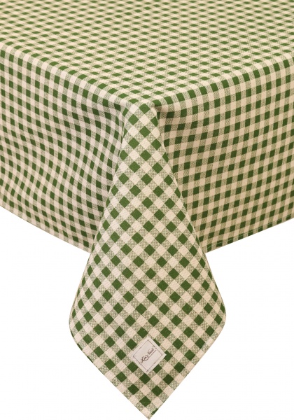 Скатерть Lucy Зеленая клетка 133x180 см зеленый La Nuit 
