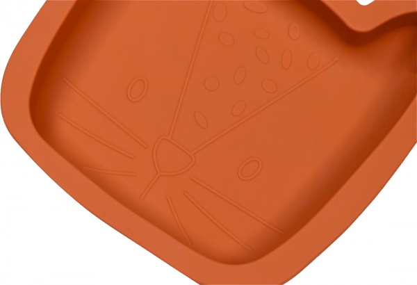 Тарілка Tryco леопард силікон сієна TR-392816