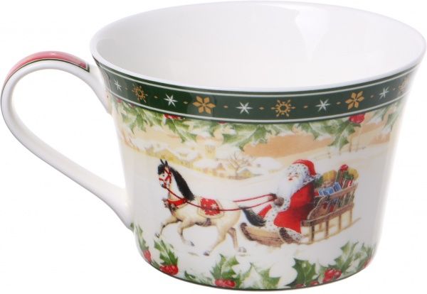 Чашка с блюдцем Santa Christmas Collection 180 мл. Lefard