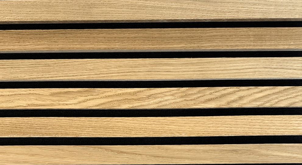 Рейкова панель акустична ПлиТТоргСервіс 17х300х600 мм дуб 0,36 м.кв.