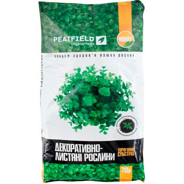 Субстрат торф’яний PEATFIELD для декоративно-листяних рослин 20 л