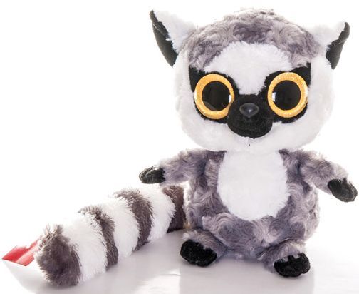 М'яка іграшка Aurora Котячий лемур сяючі очі (71012D) 23 см