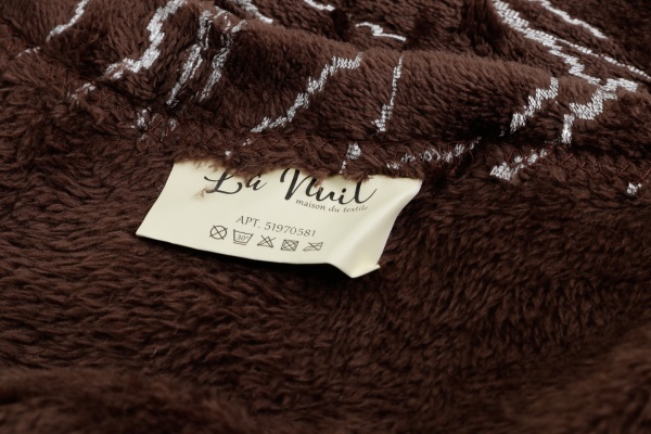 Плед Basic Marble Silver 200x220 см коричневий La Nuit 