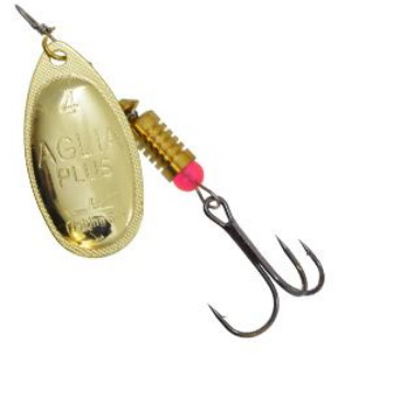 Блесна-вертушка Fishing ROI 4 г Aglia Plus 002 gold