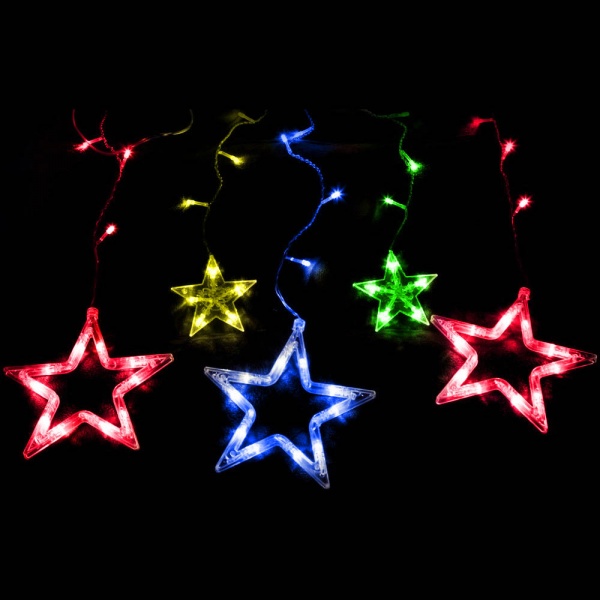 Электрогирлянда-штора SHLigts (DCLLD-138M-C) встроенный светодиод (LED) 138 ламп 2 м 