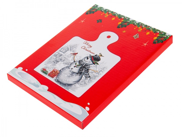 Дошка сервірувальна Сніговик 19 см 858-0002 Lefard 