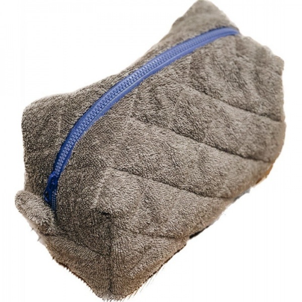 Косметичка Organize Косметичка Тедди Organize махрова 24*13*13 см (серый) сірий 