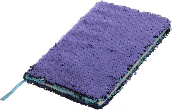 Блокнот Пайетки А5 96 лист. в клетку бирюзово-синий JONSER