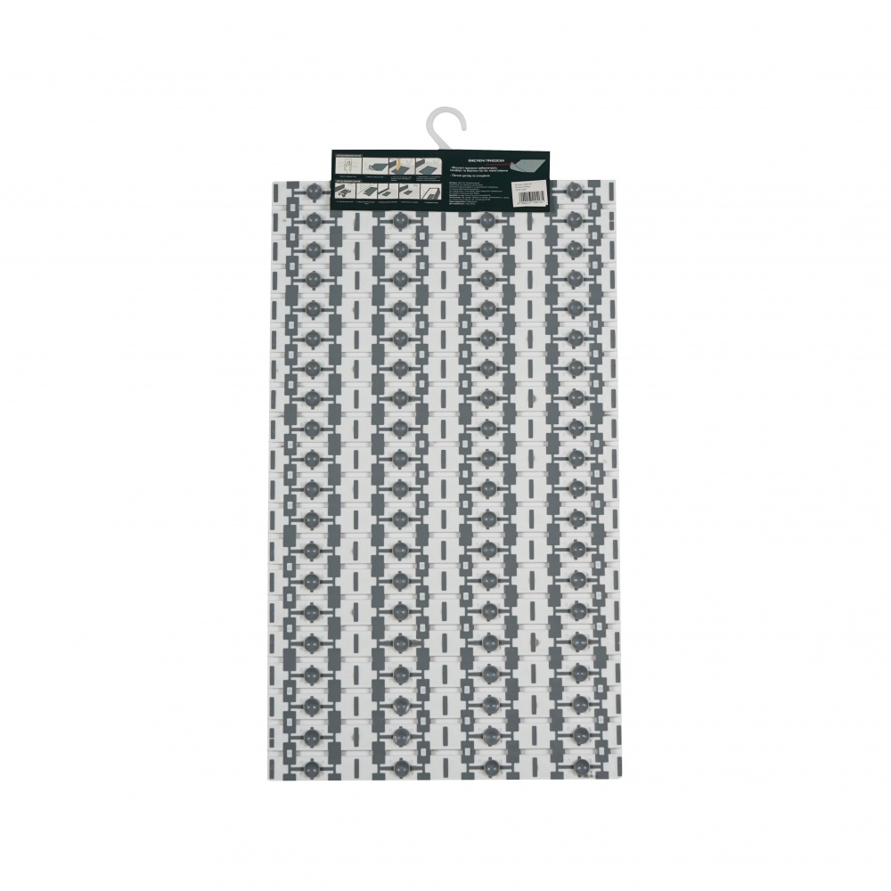 Коврик для ванной Eco Fabric Полоска 69х40 см серый