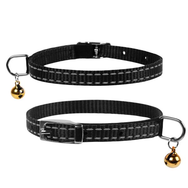 Ошейник Dog Extreme из нейлона 1х20-30 см черный