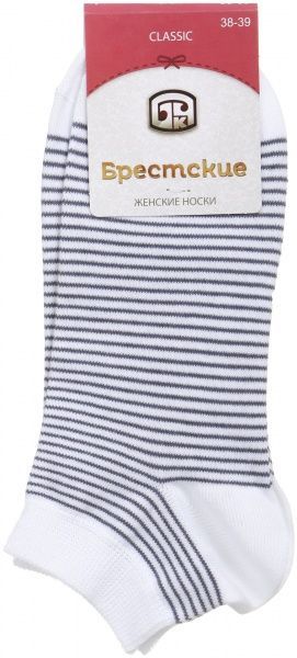 Шкарпетки Conte CLASSIC 1101 066 р. 25 білий із сірим 