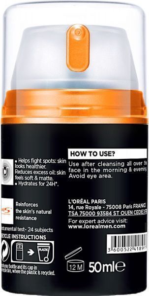 Крем для лица день-ночь L'Oreal Paris Men Expert Pure Power 50 мл