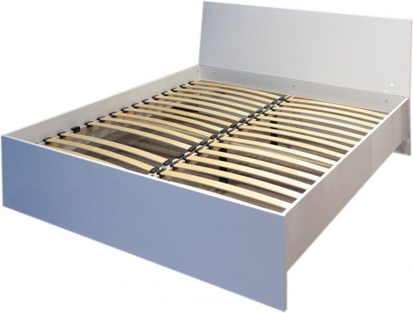 Кровать Embawood Mirina 160x200 см белый/белый лак 