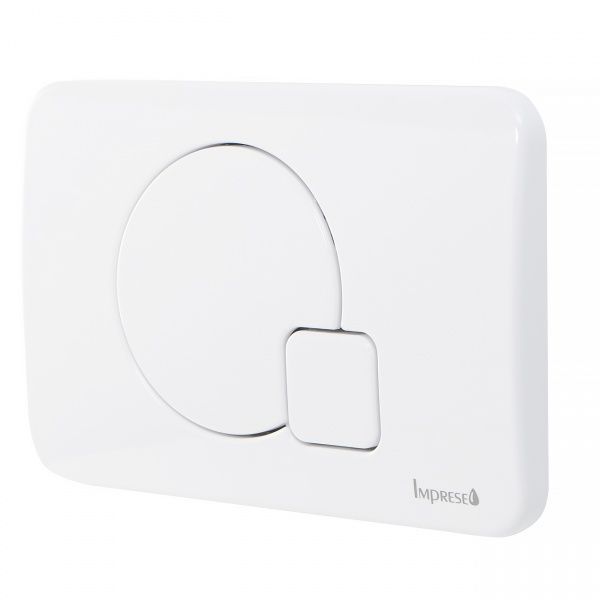 Панель смыва Imprese i7115PW пластиковая, белая глянцевая