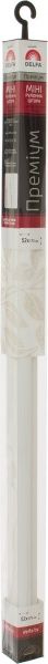 Ролета мини Delfa Премиум Металлик Принт Блейд 52x170 см кремовая 