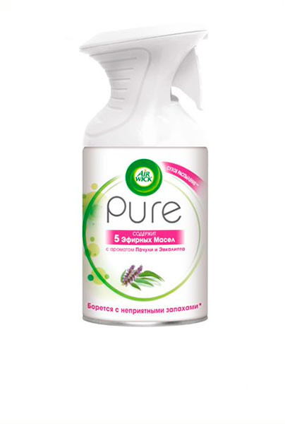 Спрей Air Wick Pure с ароматом Пачули и эвкалипта 250 мл