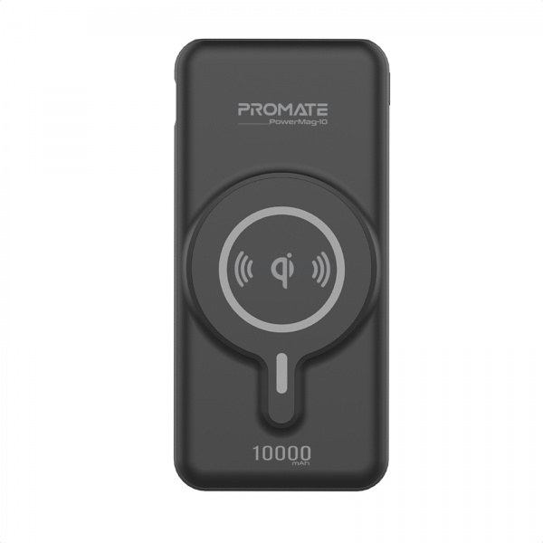 Портативное зарядное устройство Promate PowerMag-10 10 m/Ah black