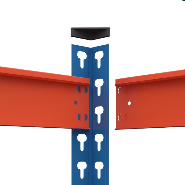 Стеллаж металлический Меткас 2160x1200x500 мм синий/оранжевый (ТС21623 12050 51) 