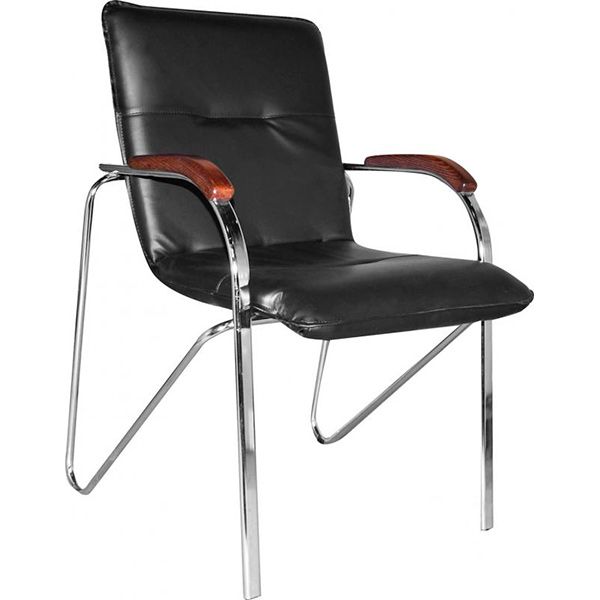 Кресло Примтекс Плюс Samba chrome wood 1.031 СZ-3 черный 