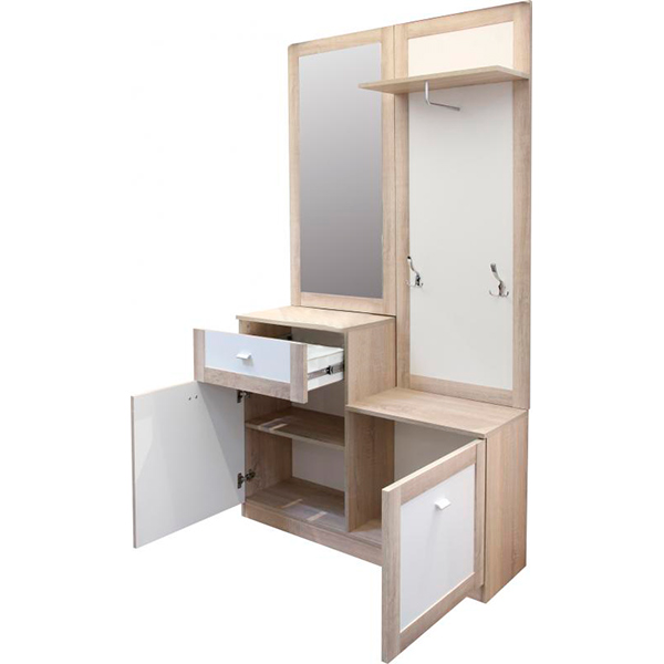 Передпокій Aqua Rodos Malaga дуб сонома білий