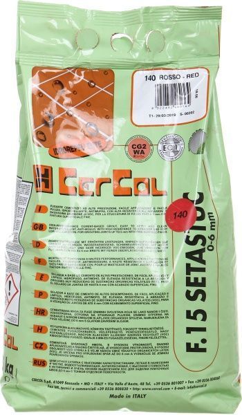 Фуга Cercol F.15 Setastuc 140 5 кг червоний 