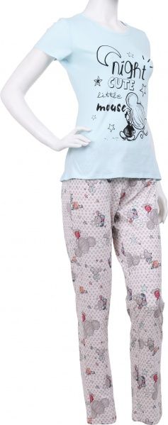 Пижама женская Roksana Mouse 767/12008 р. S голубой с бежевым 