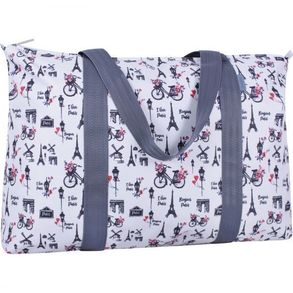 Сумка пляжна Bagland Anita суб.791 (00731664) білий із сірим