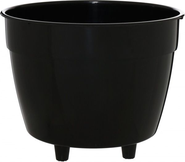 Горшок пластиковый Santino Асти круглый 15л золотистый/черный (AS6 AUR-NGR) 