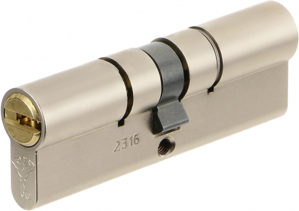 Цилиндр Mul-T-Lock 7х7 45x45 ключ-ключ 90 мм никель