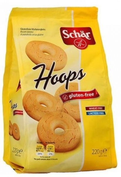 Печиво формове Dr. Schar Hoops без глютену 220 г 