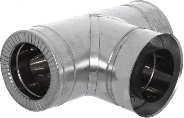 Трійник термо 0,5 мм нерж/оц Ф150/220 мм 87°Versia-Lux 