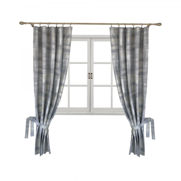 Комплект штор PARIS Клеточка графит La Nuit