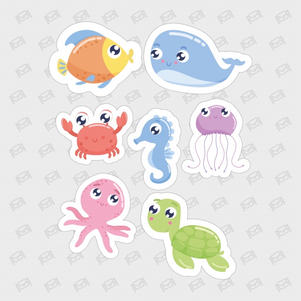 Магніти дитячі MAXGROUP Водяні NM-227