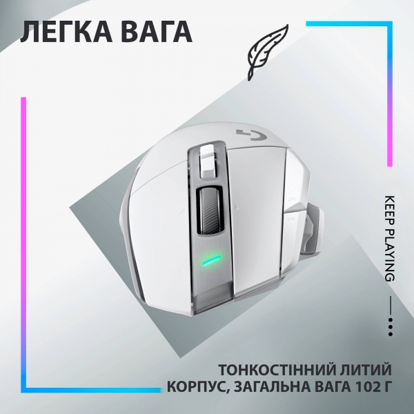 Мышка беспроводная Logitech G502 X Lightspeed white (910-006189) 