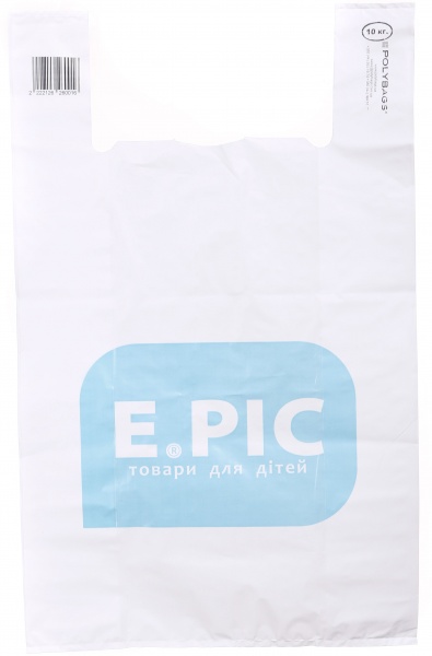 Пакет-майка Epic 50 мкм 10кг 430x689 мм 1 шт.